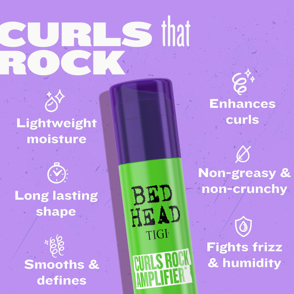 TIGI Bed Head Curls Rock Amplifier volumized curls after air-drying
