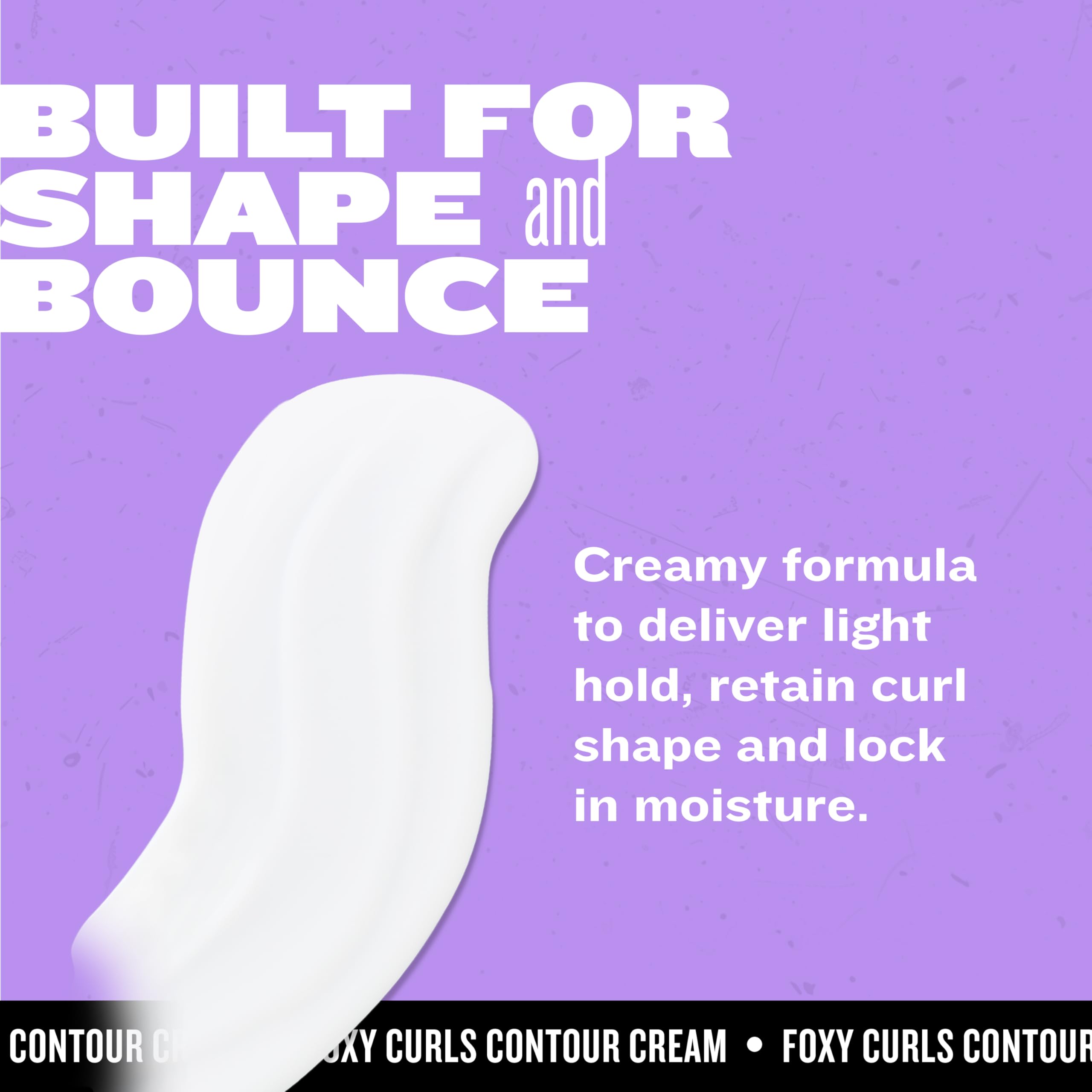 Bed Head Foxy Curls Contour Creme close-up shows bouncy, soft curls.