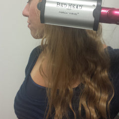 Bed Head Making Waves Waver dialed for multiple heat settings on all hair types.