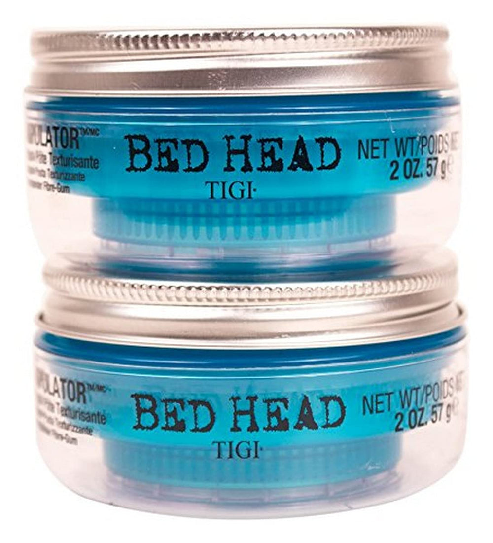 Bed Head Manipulator texture paste bottle demonstrates workable hold for defined, frizz-fighting styles.