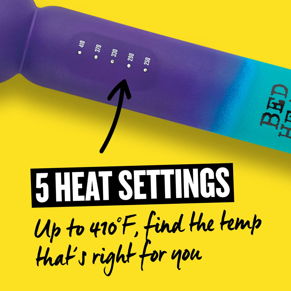 Bed Head Surf's Up Waver LED temp control for precise heat selection.
