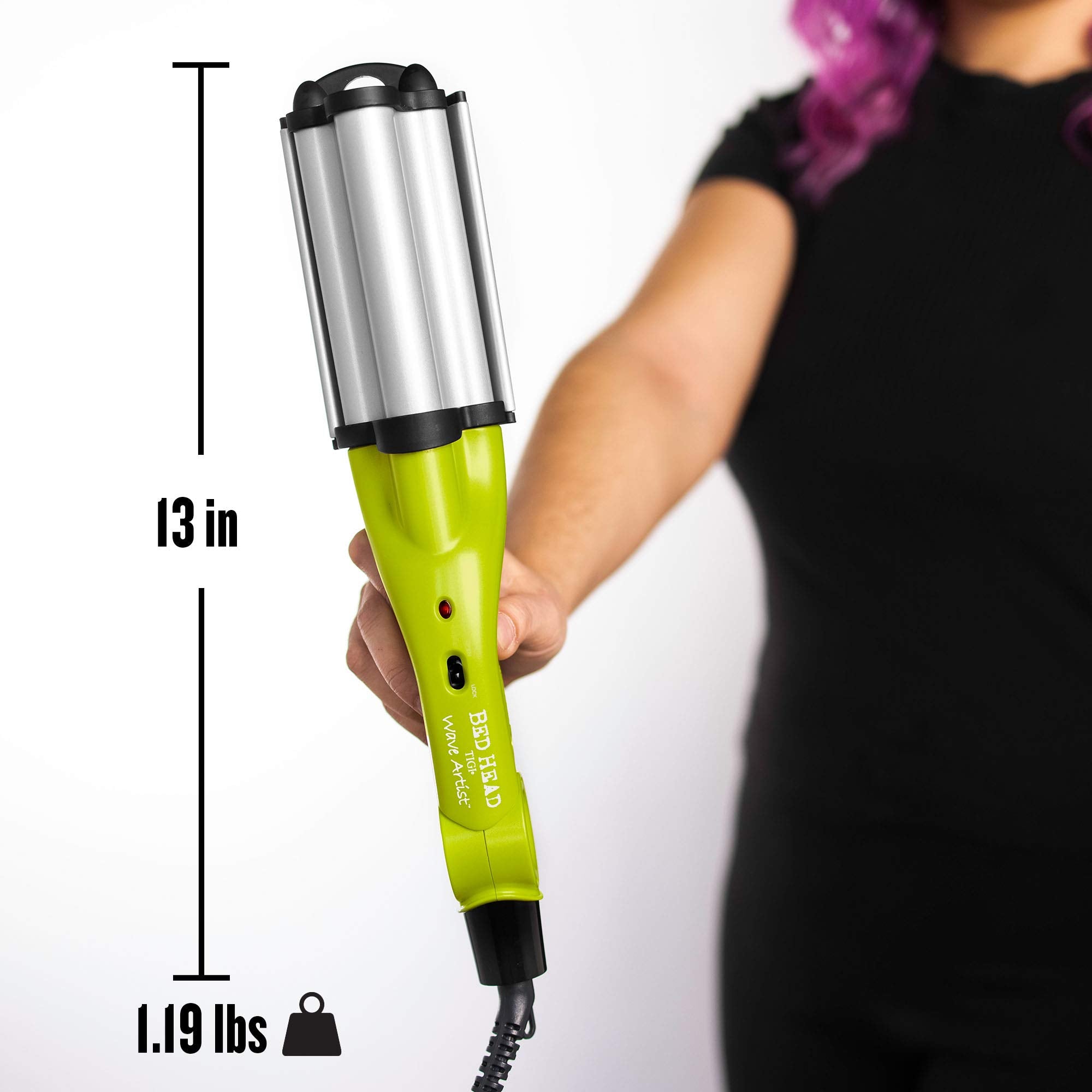 Bed Head Wave Artist Deep Waver in use for quick, consistent waves