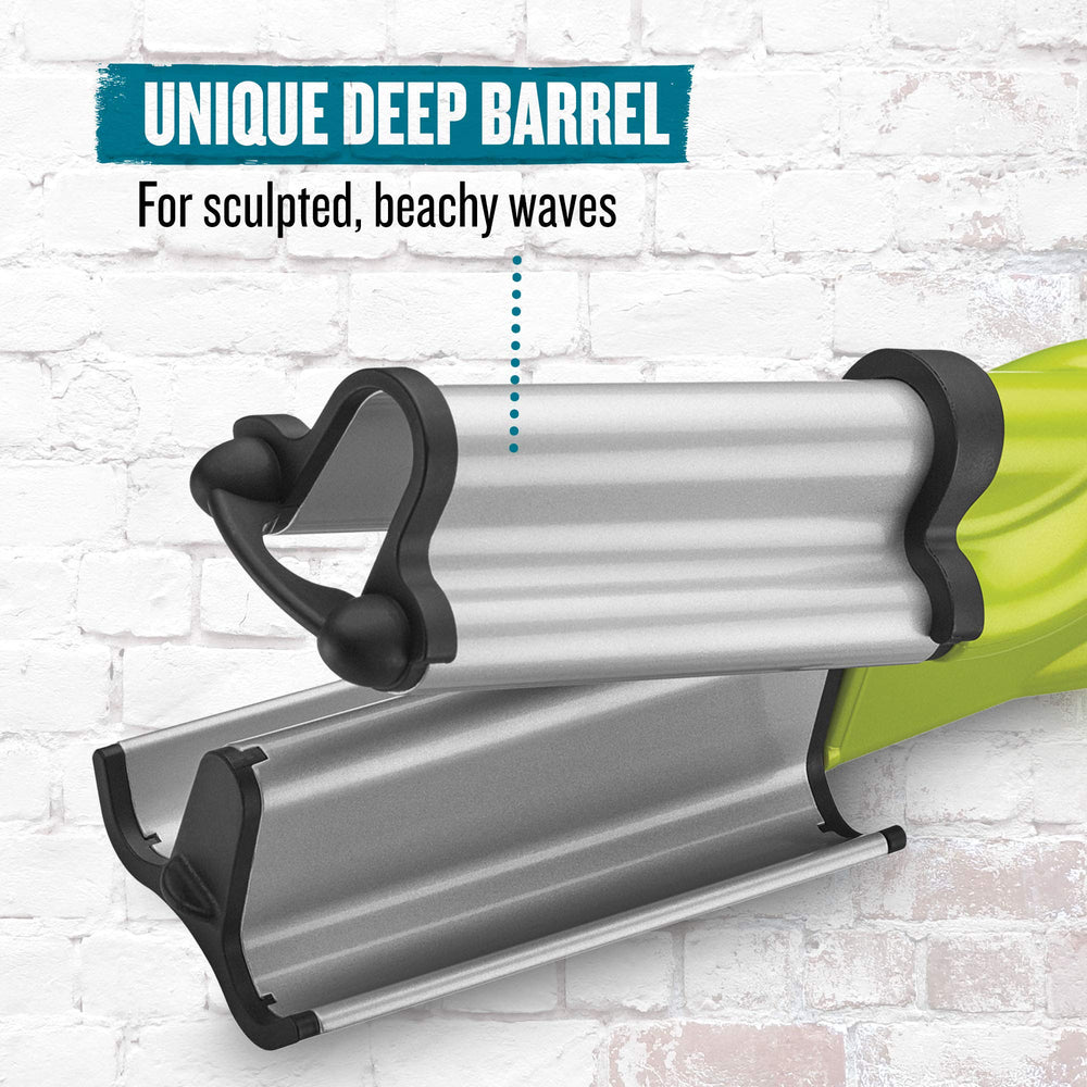 Bed Head Wave Artist Deep Waver plates close-up highlighting tourmaline ceramic tech