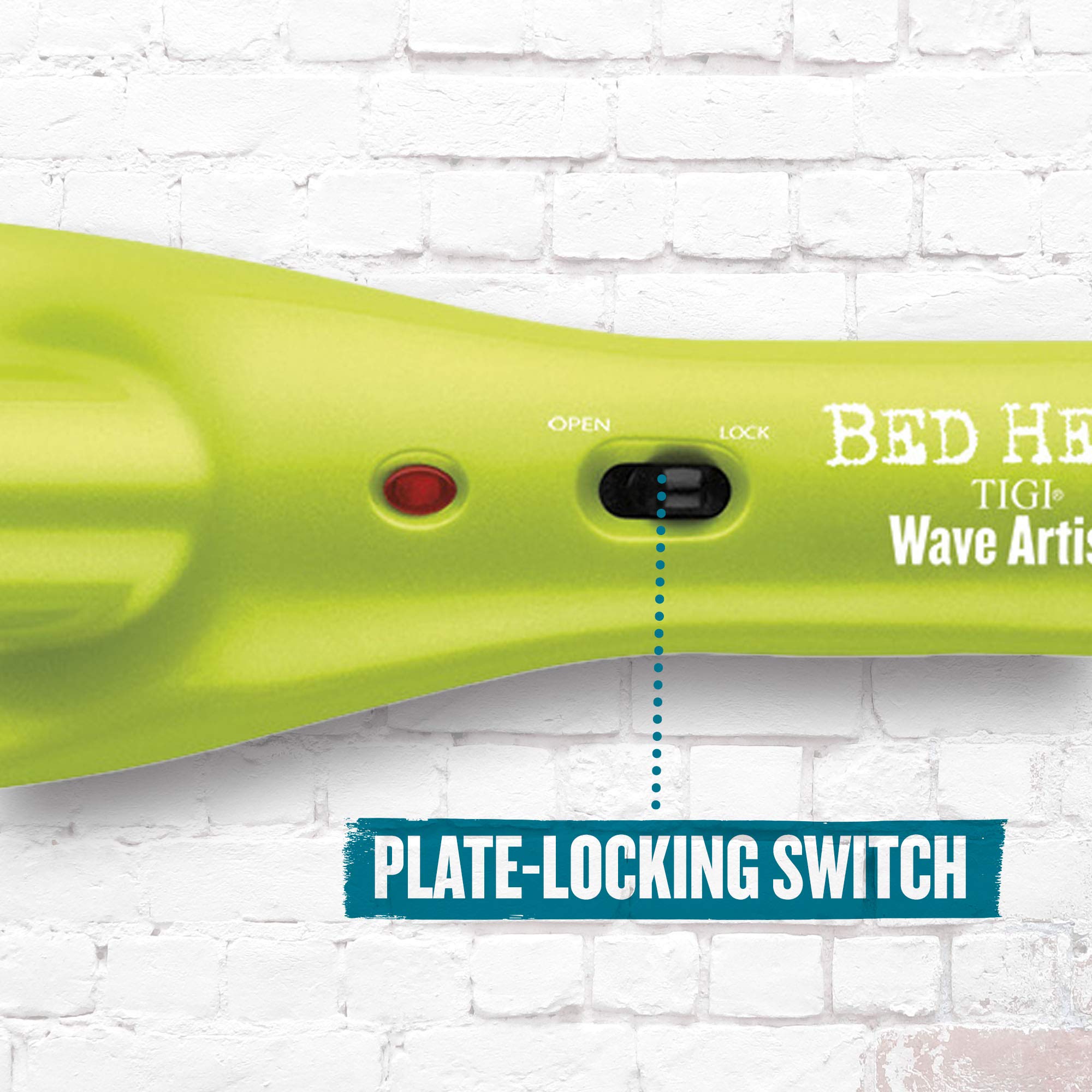 Bed Head Wave Artist Deep Waver ultraviolet color finish in bold green aesthetic