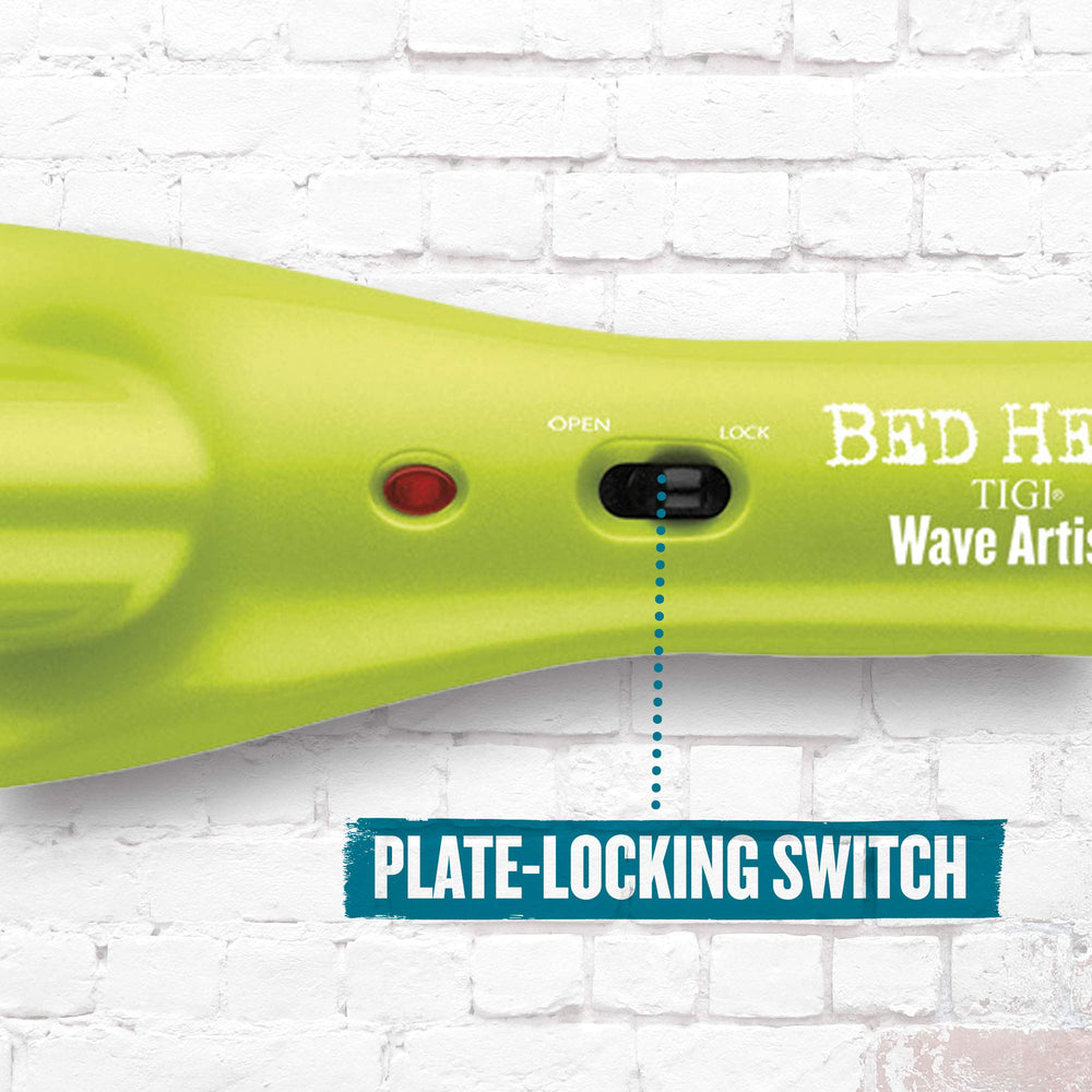 Bed Head Wave Artist Deep Waver ultraviolet color finish in bold green aesthetic