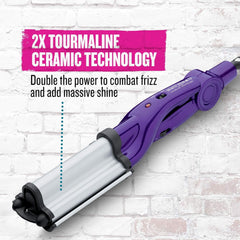Bed Head Wave Artist Tourmaline Ceramic Technology highlighting shine and frizz control.
