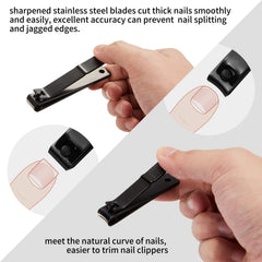 Bedace nail clippers set oblique clippers reach corners with ease