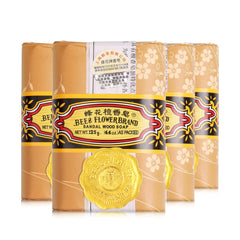 Bee & Flower sandalwood bar packaging, gift-ready presentation with lasting fragrance.