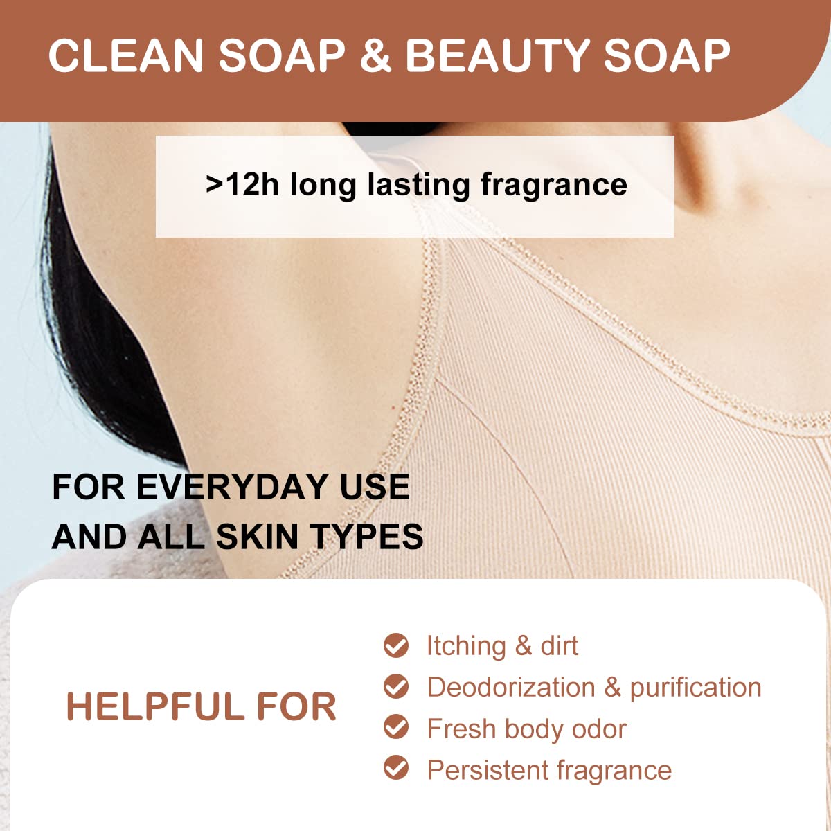 Bee & Flower sandalwood bar shower shelf, easy daily use.