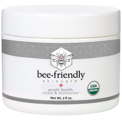 BeeFriendly Penile Health Cream bottle supports daily hydration for sensitive skin comfort