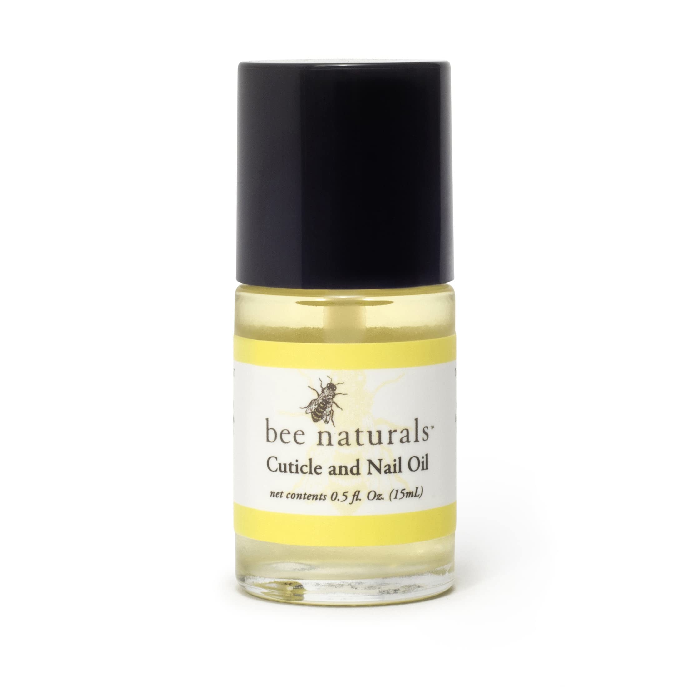 Bee Naturals oil being applied to nails and cuticles