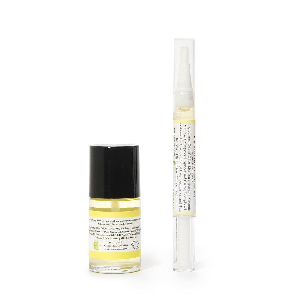 Scented lavender, lemon and tea tree notes in Bee Naturals nail oil