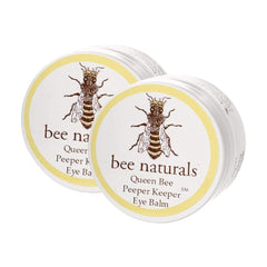 Bee Naturals Queen Eye Balm Duo texture swatch showing silky moisture under-eye hydration.