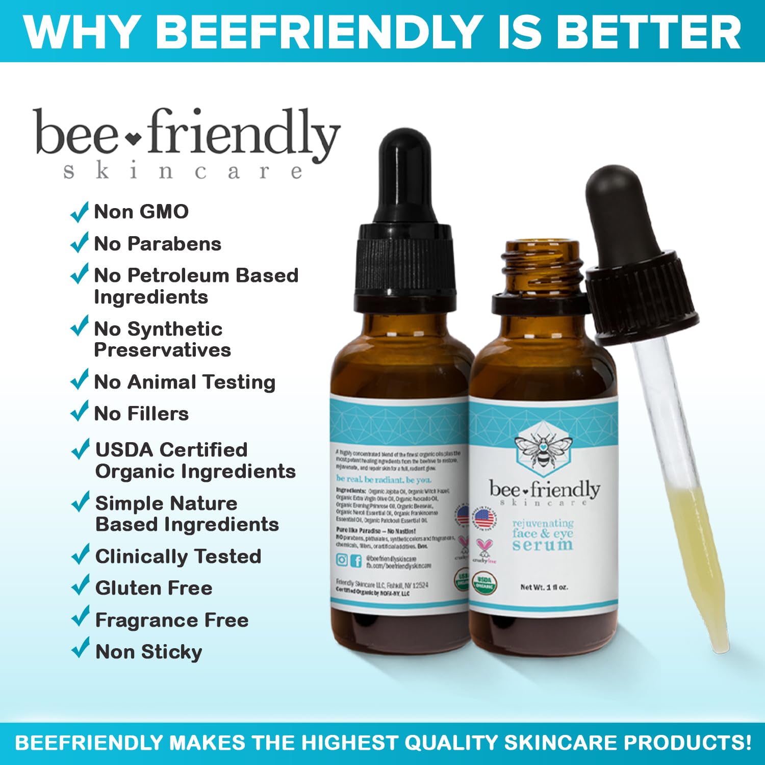 BeeFriendly handmade small-batch label signals careful formulation.