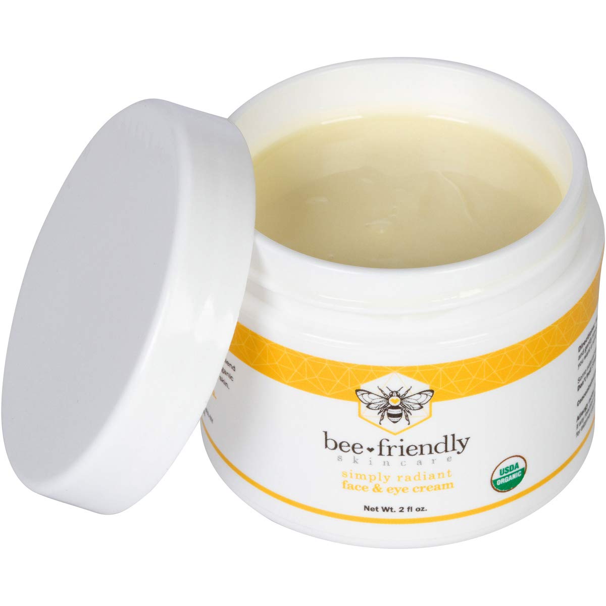 BeeFriendly Organic texture close-up suggests concentrated formula for effective moisturization.