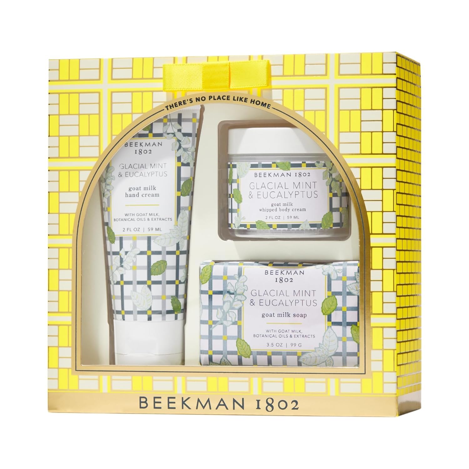 Beekman 1802 bar soap glacial mint-eucalyptus cleanses while hydrating sensitive skin