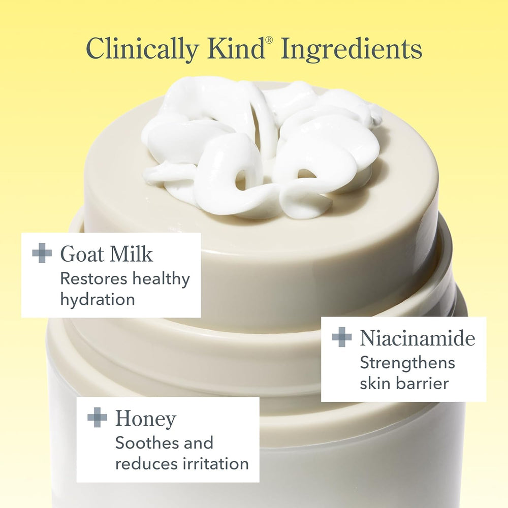 Beekman 1802 Bloom Cream jar close-up shows silky texture