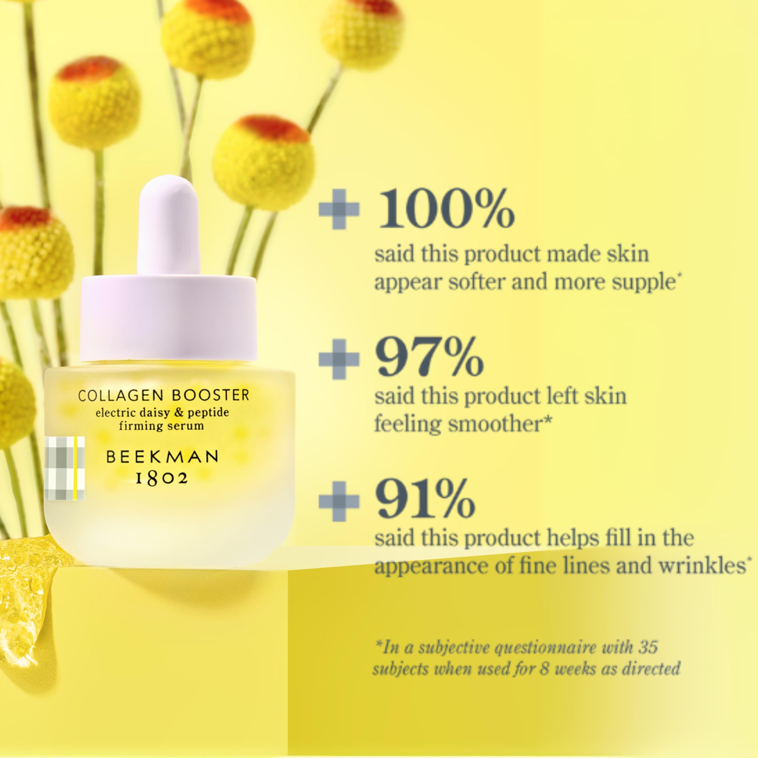 Beekman 1802 cruelty-free logo closeup signals ethical skincare.
