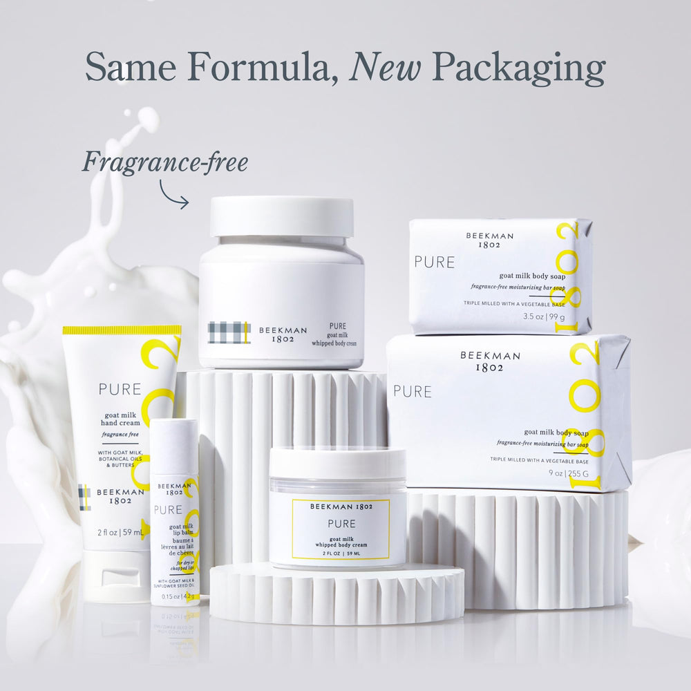 Beekman 1802 makeup removal on skin demonstrates efficient cleansing