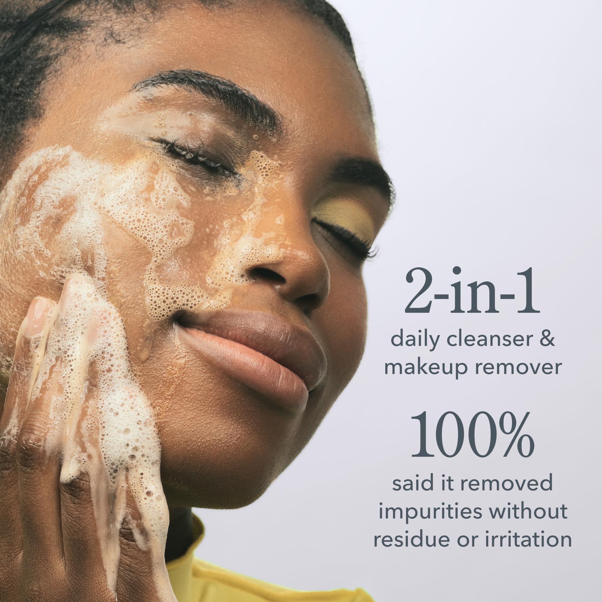 Beekman 1802 fragrance-free cleanser with pump for sensitive skin.