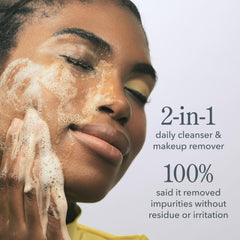 Beekman 1802 fragrance-free cleanser with pump for sensitive skin.