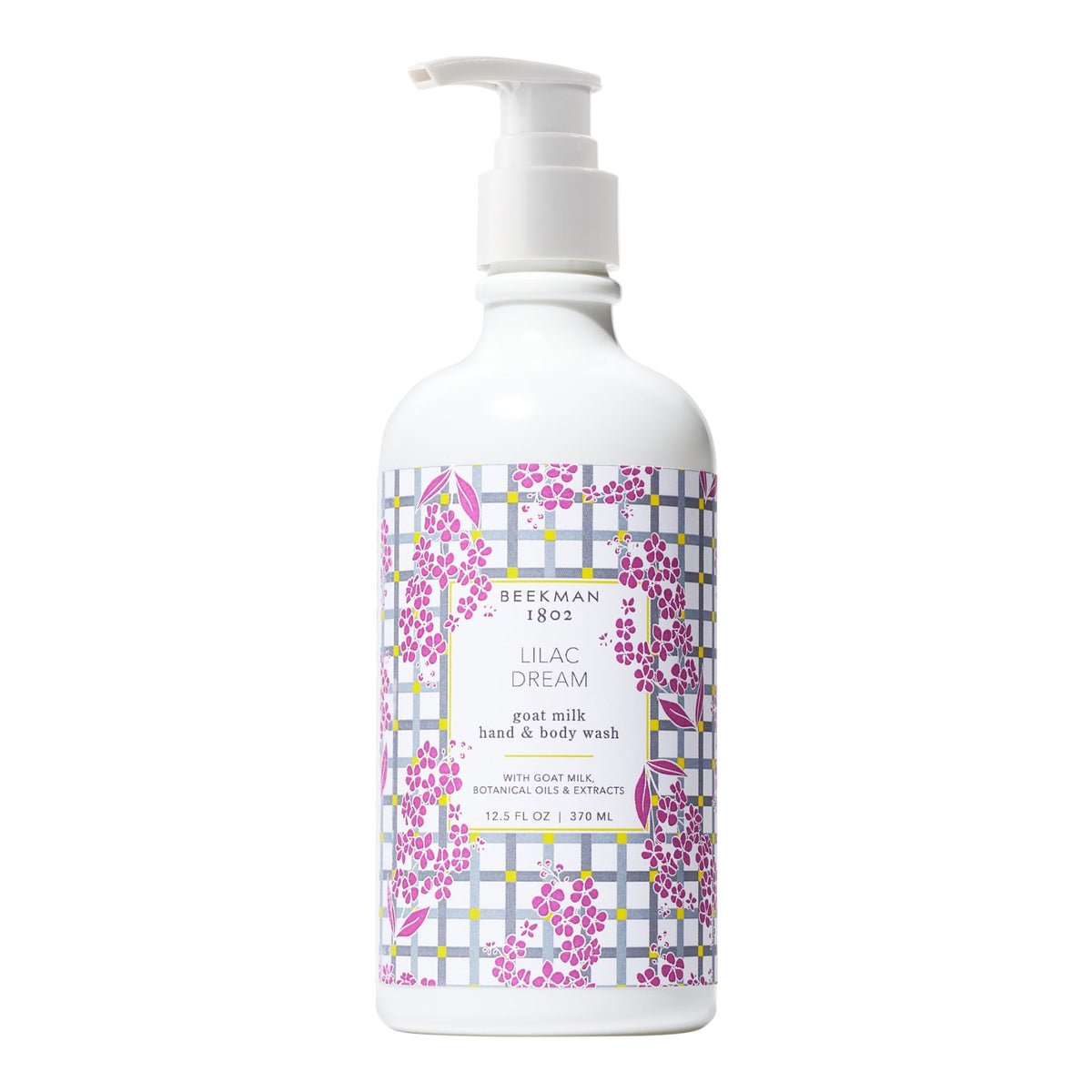 Beekman 1802 Lilac Dream hand wash bottle promotes gentle cleansing and hydration