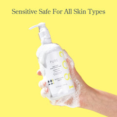 Beekman 1802 Goat Milk Hand Wash label close-up highlights clean ingredients and cruelty-free badge