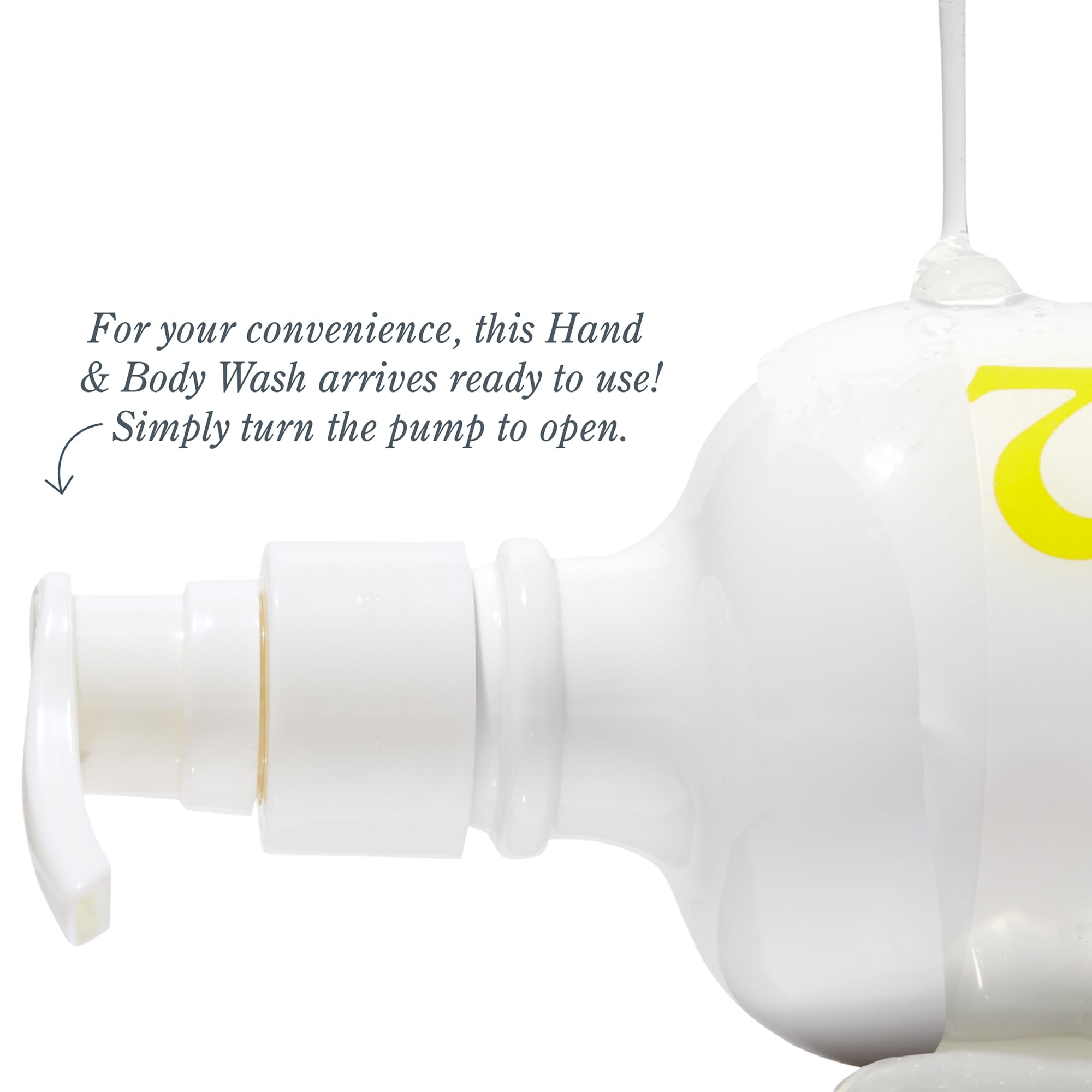 Beekman 1802 Goat Milk Hand Wash Vanilla Absolute pump inserted for easy one-handed use