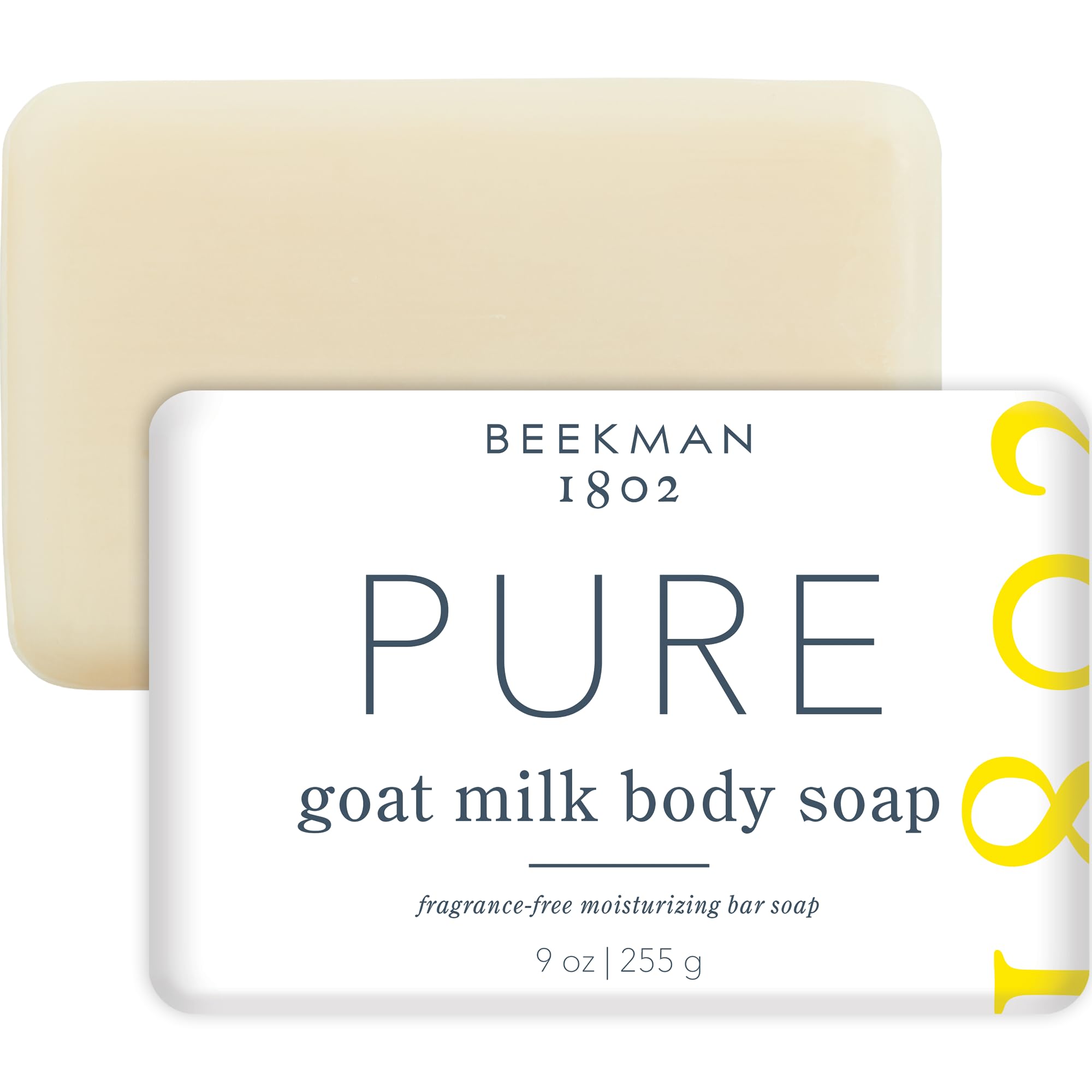 Beekman 1802 Goat Milk Soap Bar nectarine-lather demonstrates gentle cleansing with a refreshing scent.