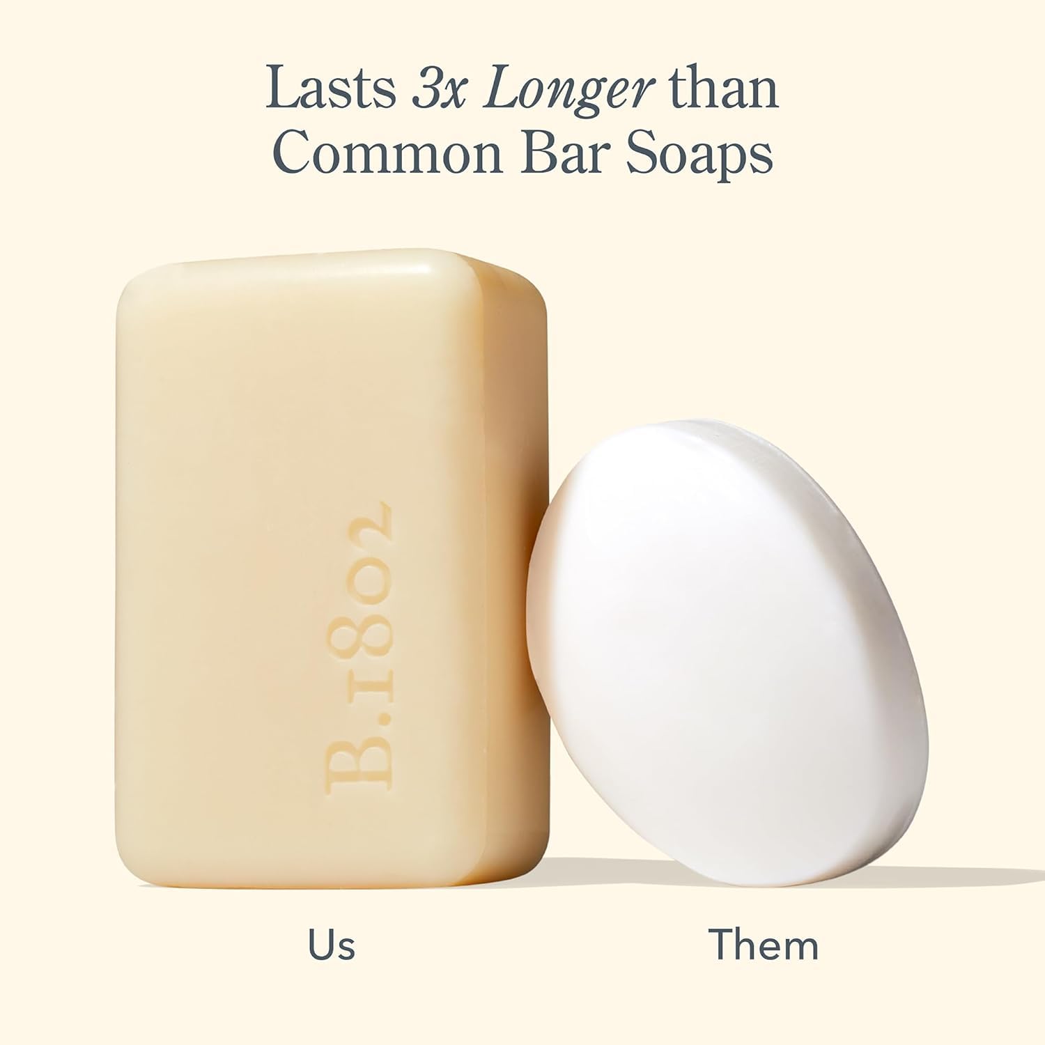Beekman 1802 Goat Milk Soap Bar Honeyed Grapefruit on-shelf packaging reinforces cruelty-free promise.
