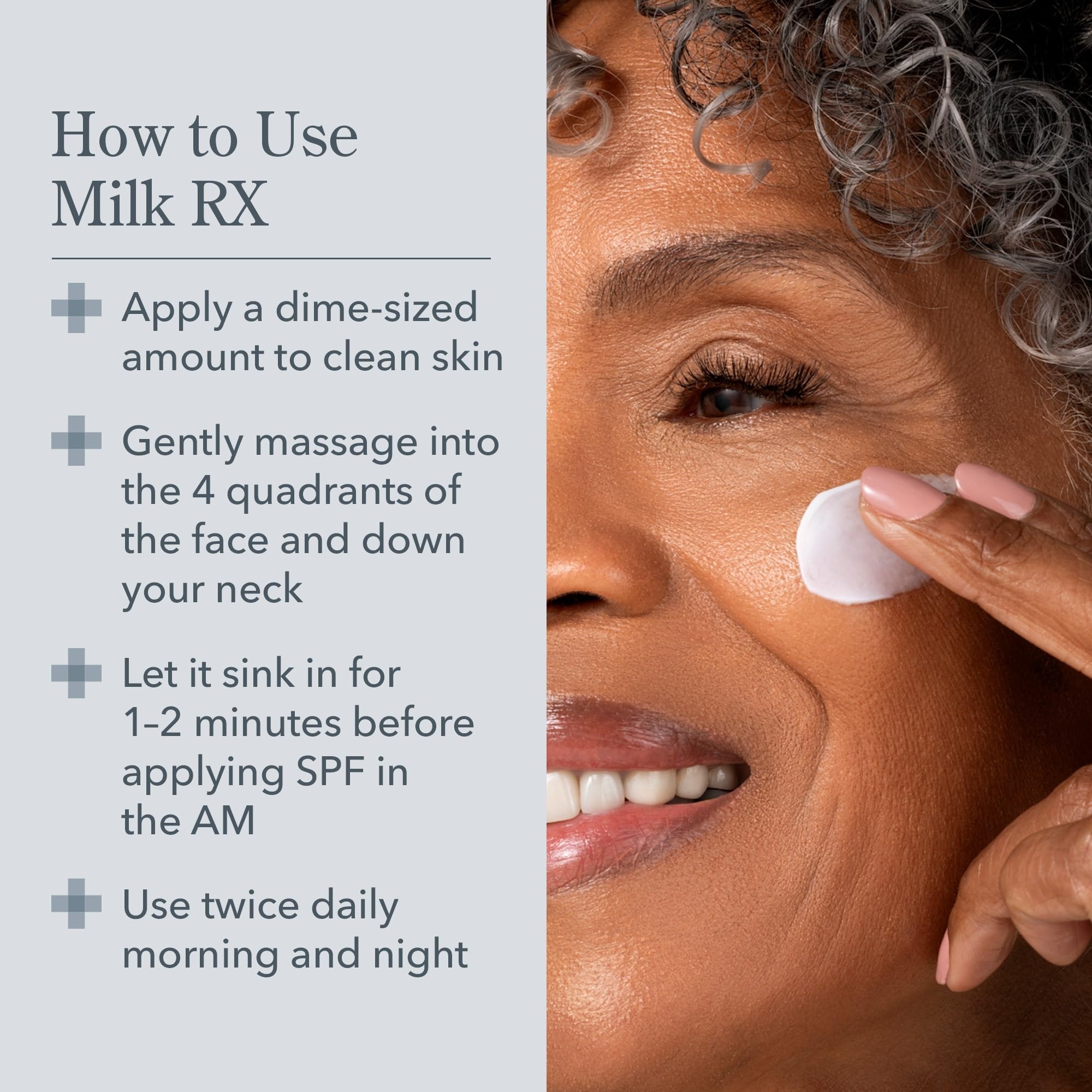 Beekman 1802 Milk RX night routine shot suggests evening nourishment