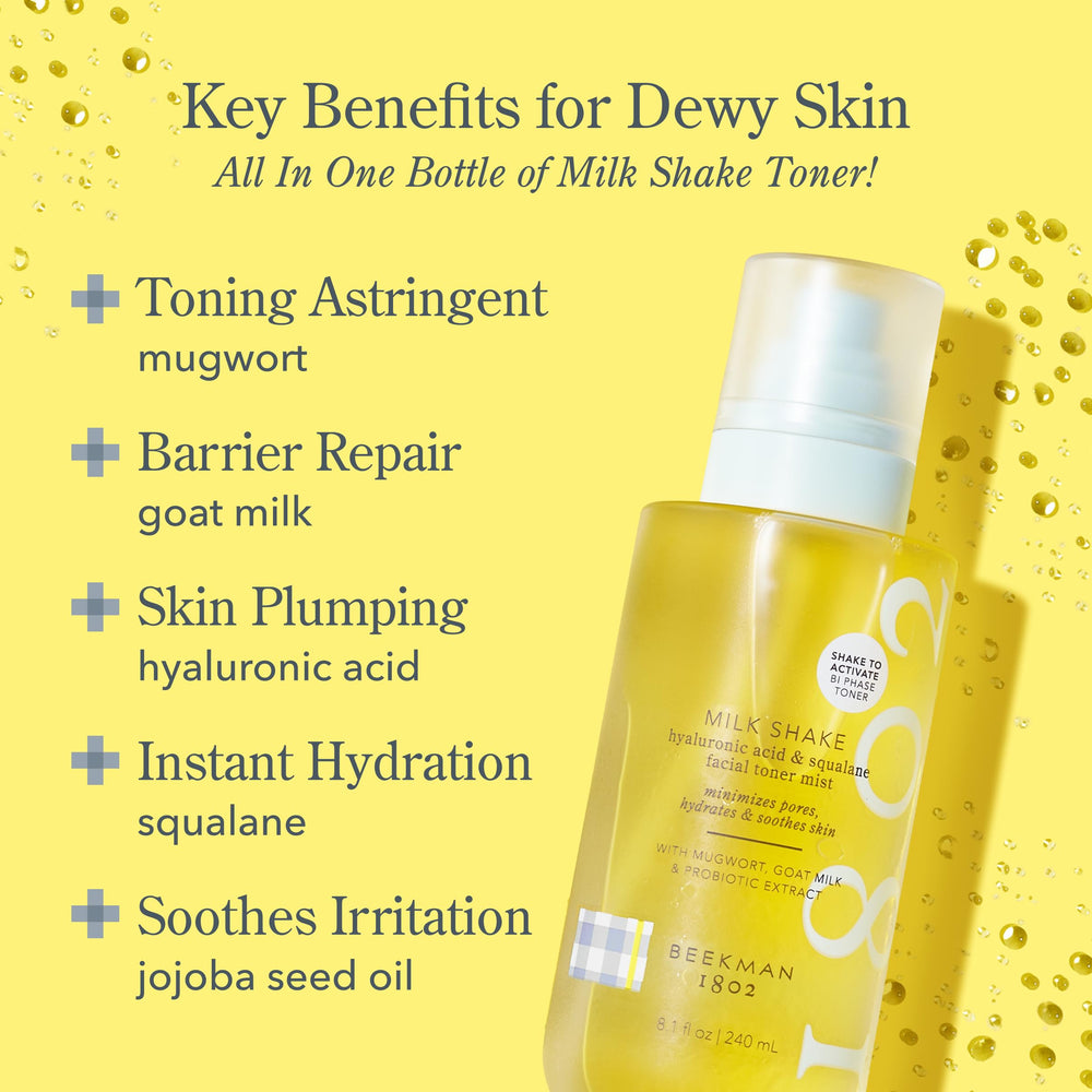 Beekman 1802 Milk Shake fragrance-free label signals gentle care