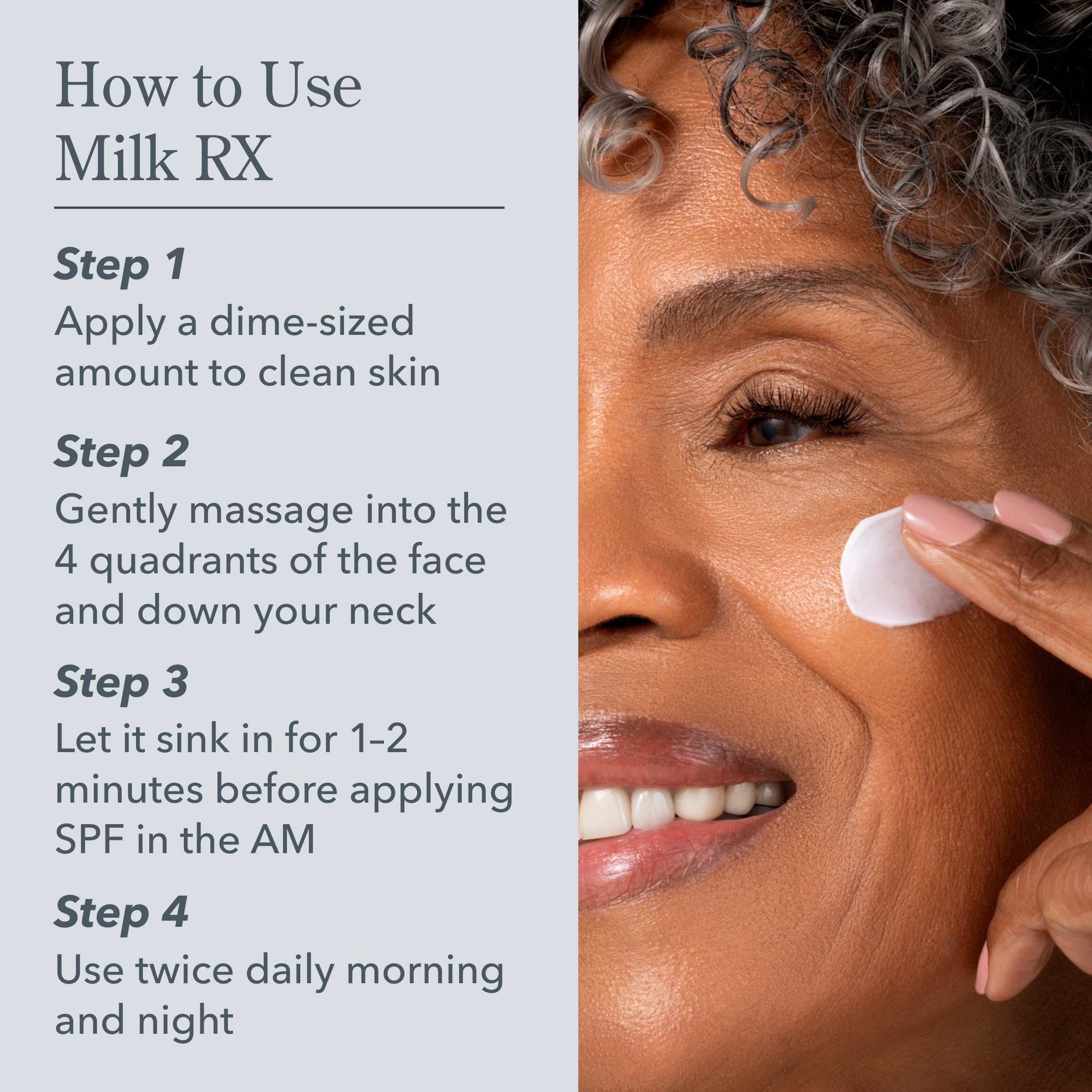 Beekman 1802 mini Milk RX packaging in hand for travel and testing