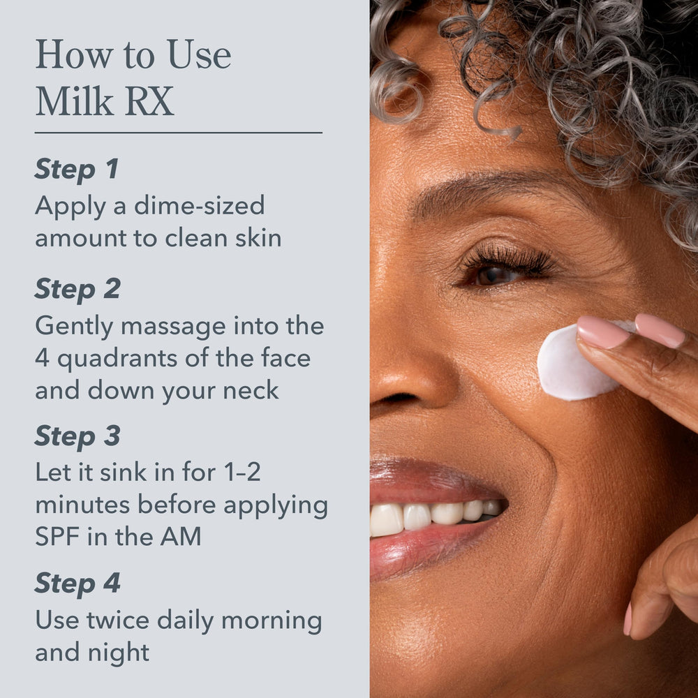 Beekman 1802 mini Milk RX packaging in hand for travel and testing
