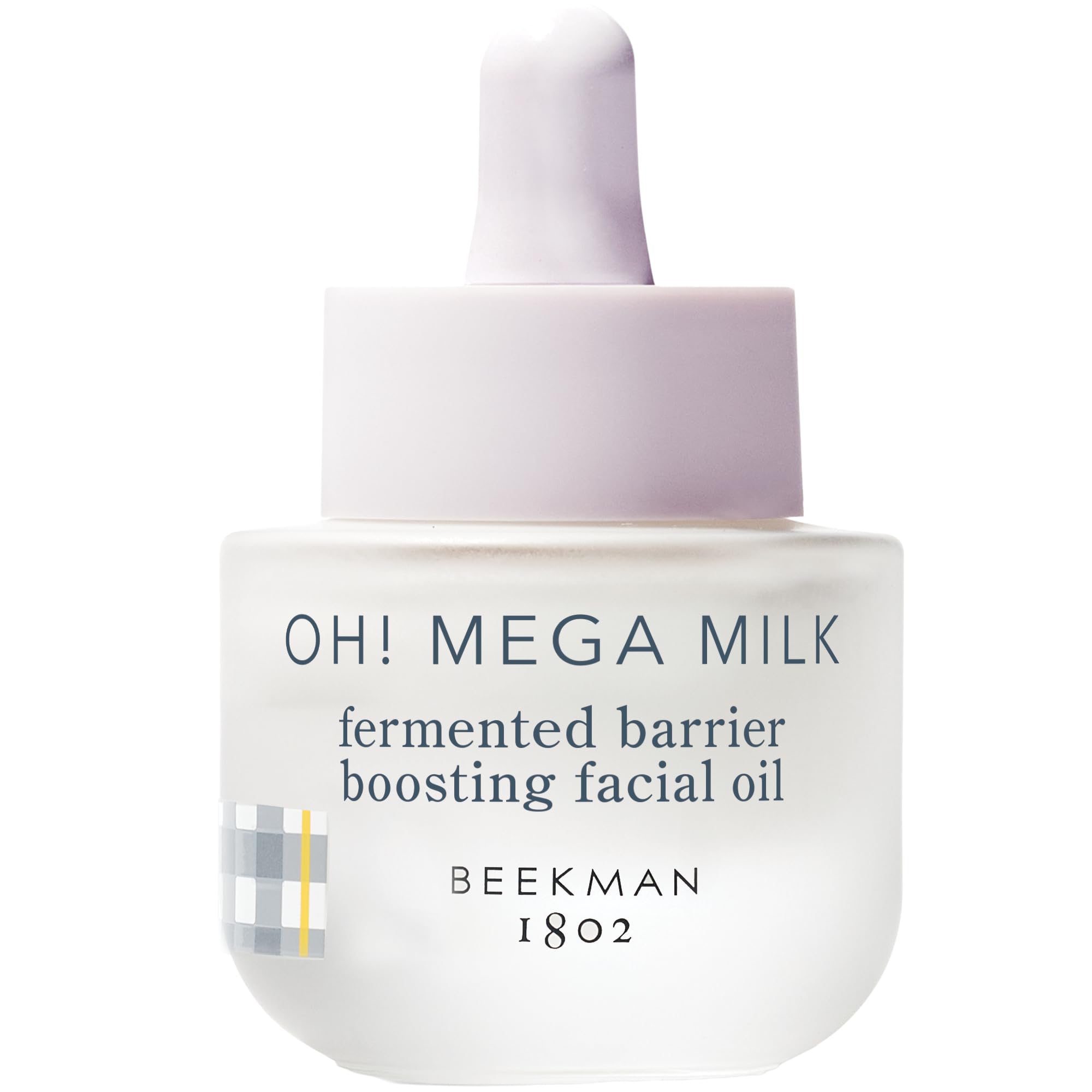 Beekman 1802 Oh! Mega Milky Oil bottle closeup showing deep hydration potential