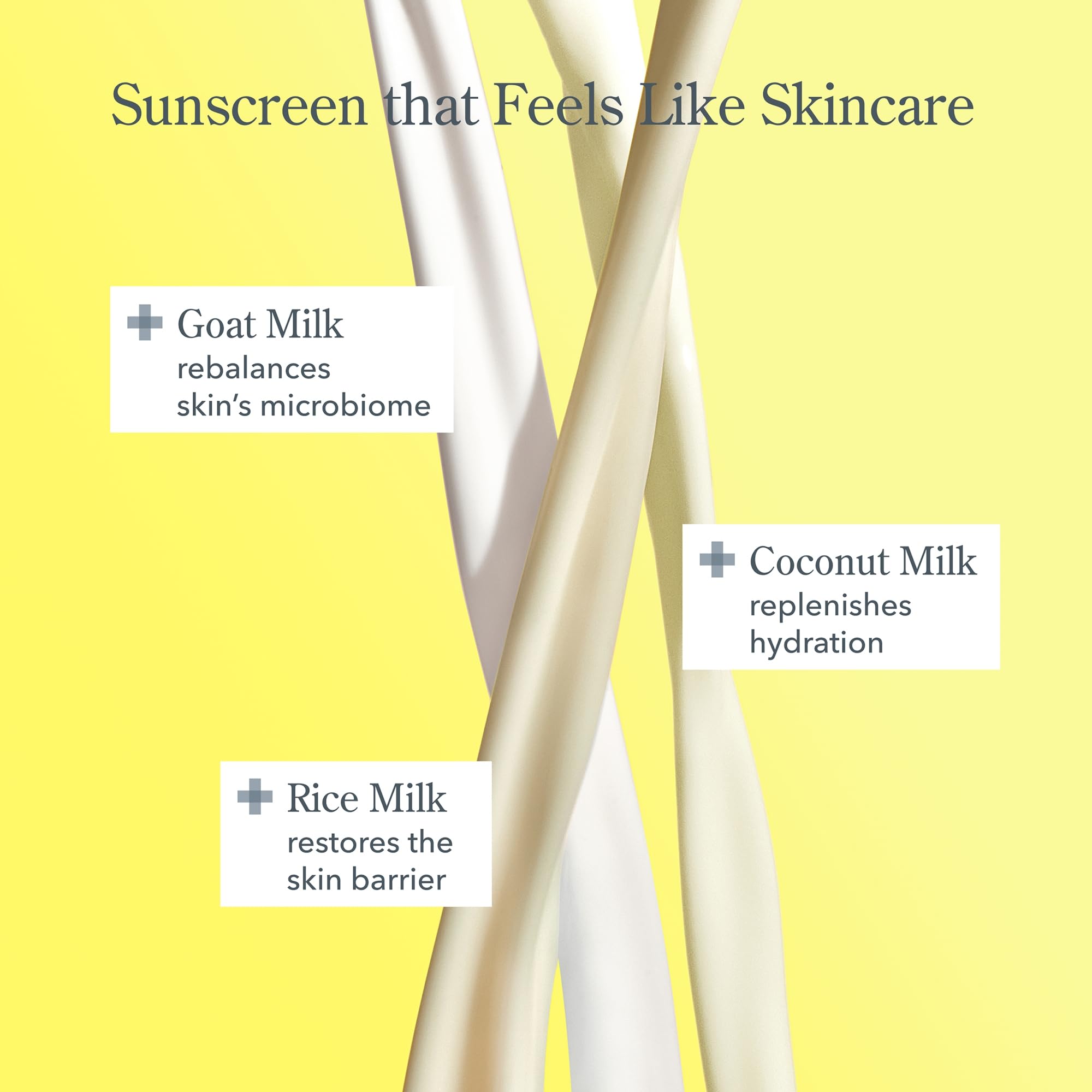 Beekman 1802 Solar Milk clear gel texture on skin