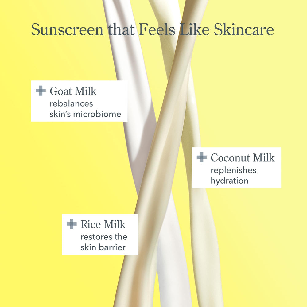 Beekman 1802 Solar Milk clear gel texture on skin