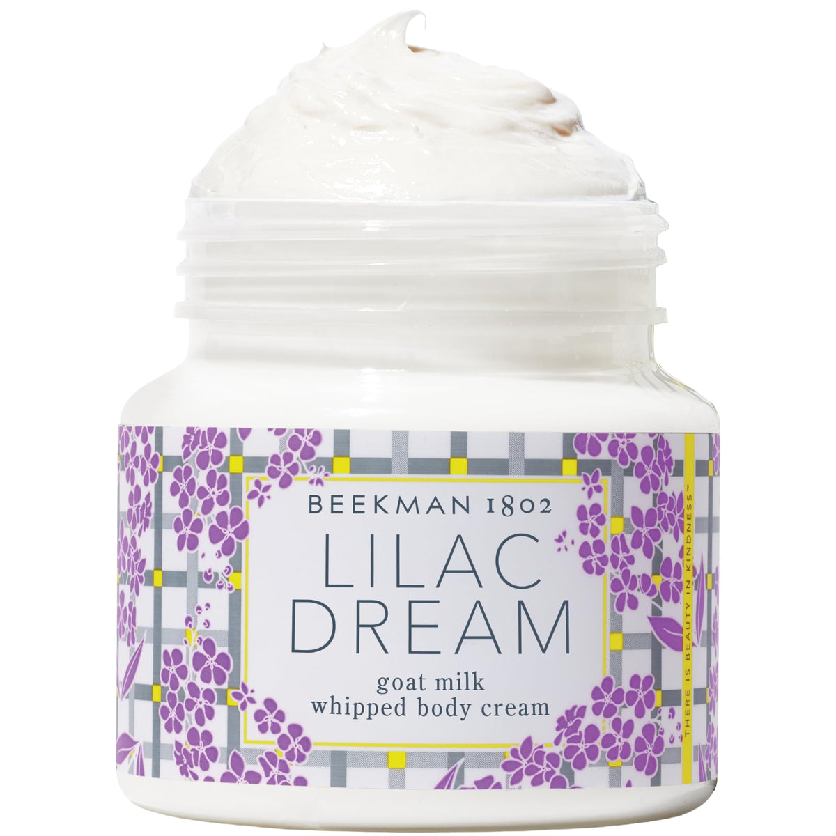 Beekman 1802 whipped body cream bottle front for smooth hydrated skin