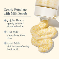 Beekman 1802 goat-milk image illustrates balanced pH for sensitive skin.