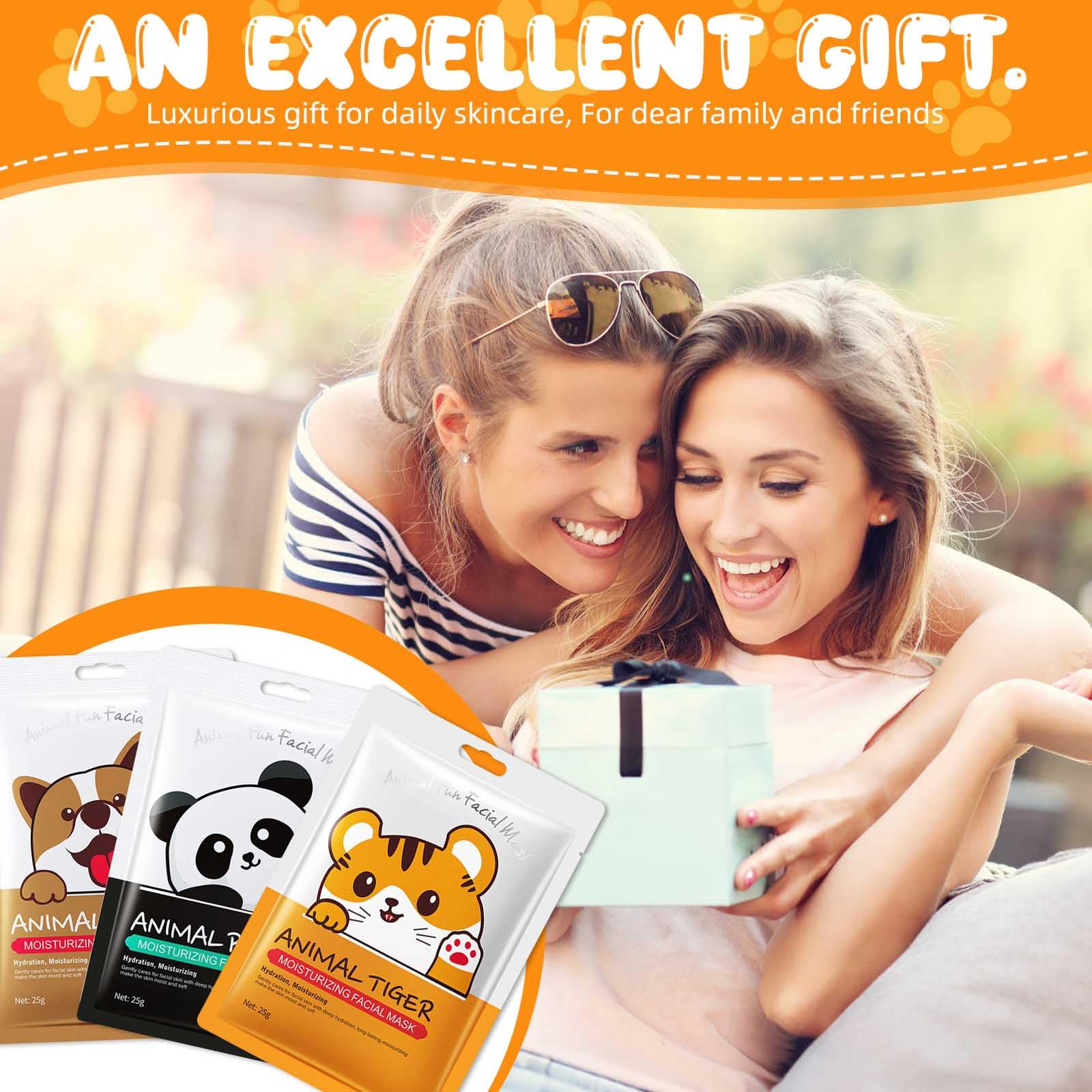 Beenefits animal mask in use illustration highlights relaxing routine