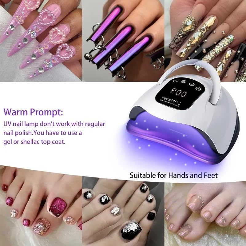 Beenle 320W UV LED Nail Lamp hands-under view conveys comfortable curing without crowding
