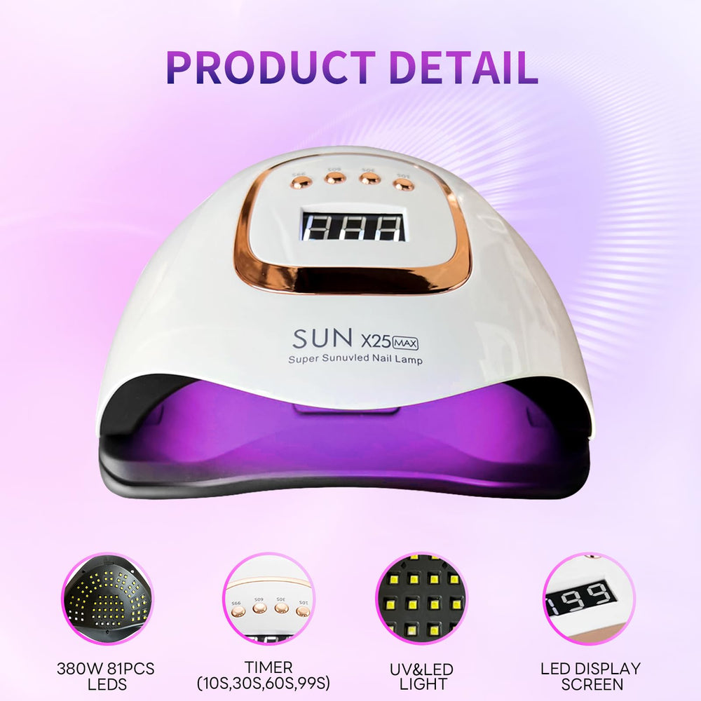 BEENLE 380W UV LED Nail Lamp auto-sensor infrared convenience