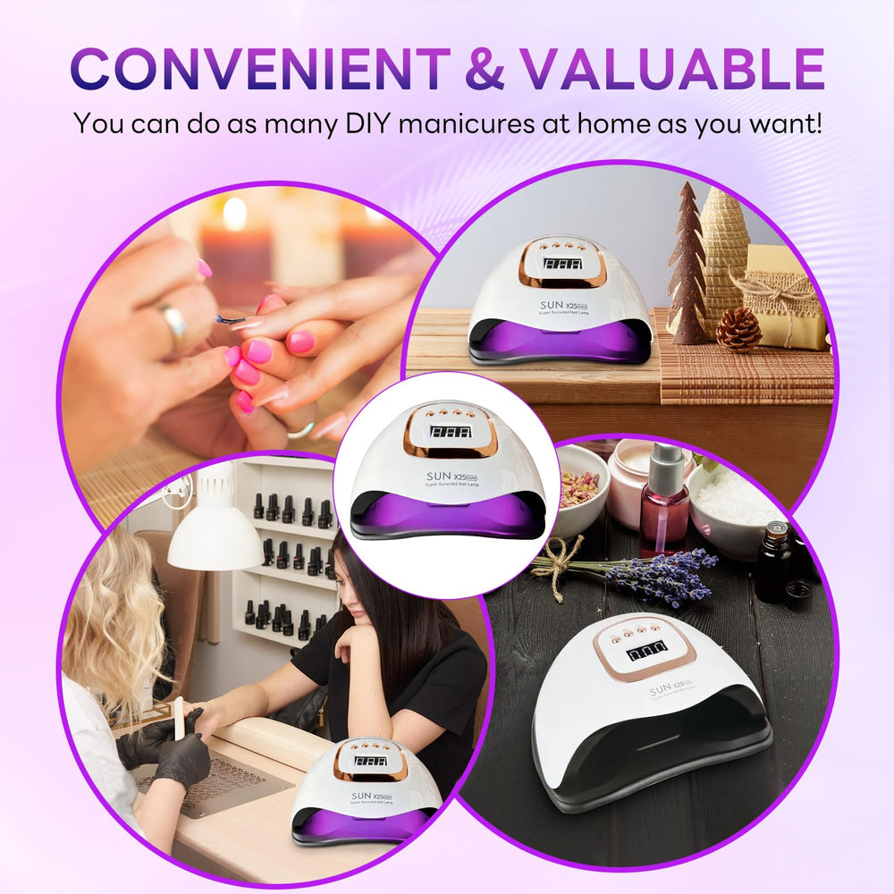 BEENLE 380W UV LED Nail Lamp LED digital display for timing
