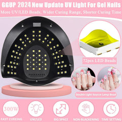 BEENLE UV LED Nail Lamp auto-sensor activated for hands-free use