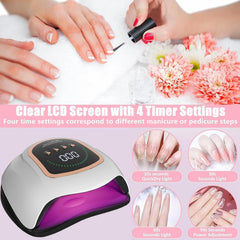 BEENLE UV LED Nail Lamp wide nail slot enables full-hand curing