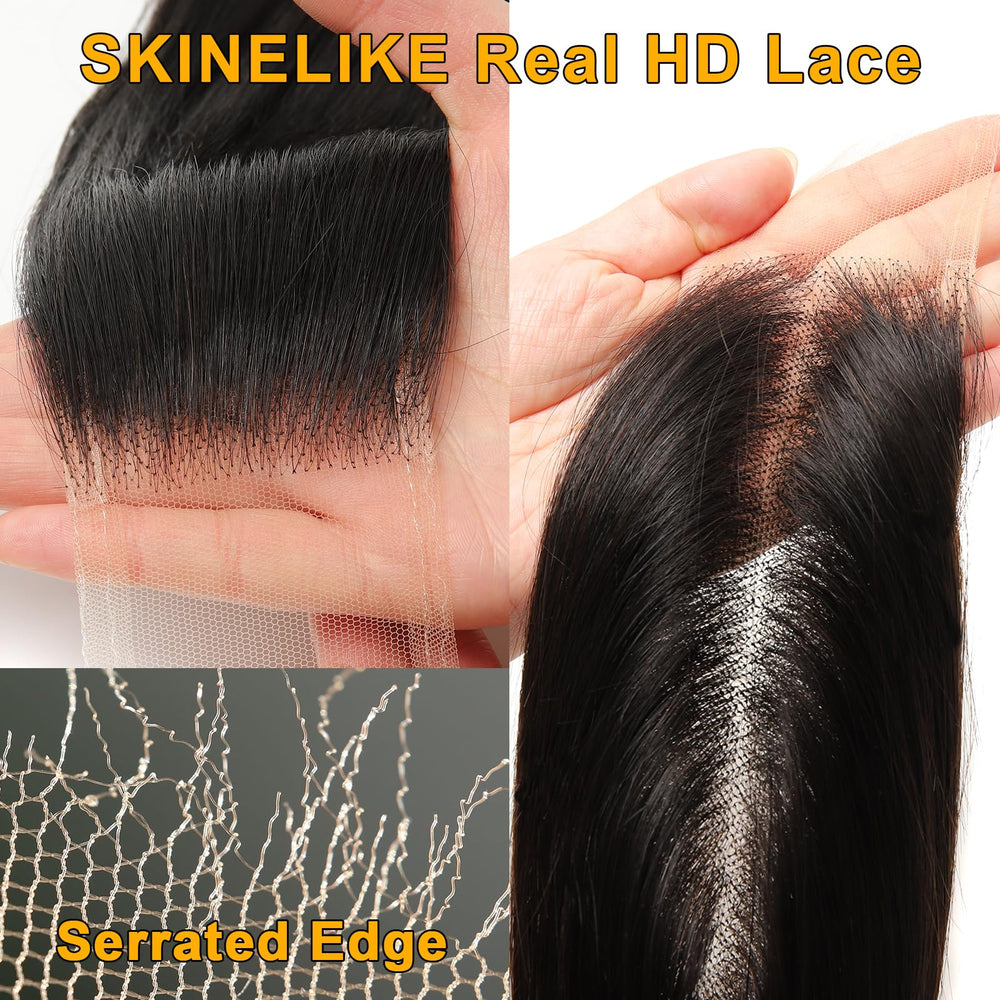 BEEOS 2x6 deep-part closure demonstrates natural hairline suitability for undetectable installs.