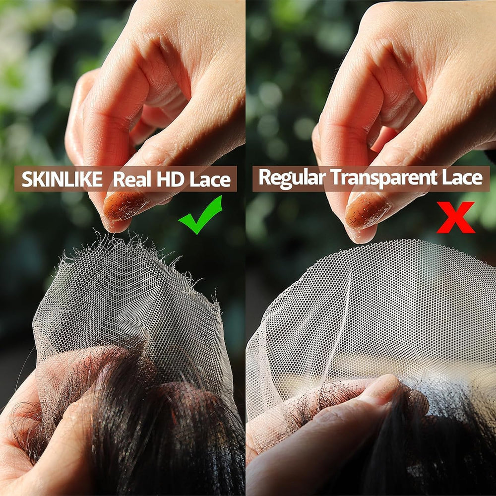 Beeos 5x5 lace-edge irregular image shows natural edge blend with softer hairline.