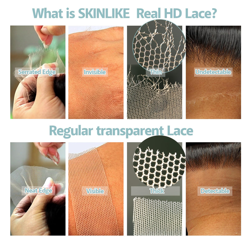 BEEOS ultra-thin lace detail for near invisible scalp melt