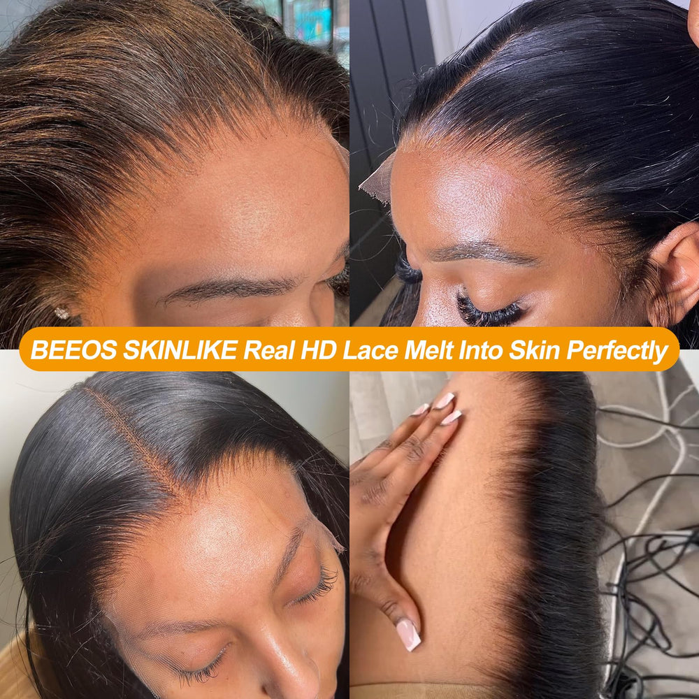BEEOS HD lace options include body wave and #613 for flexibility.