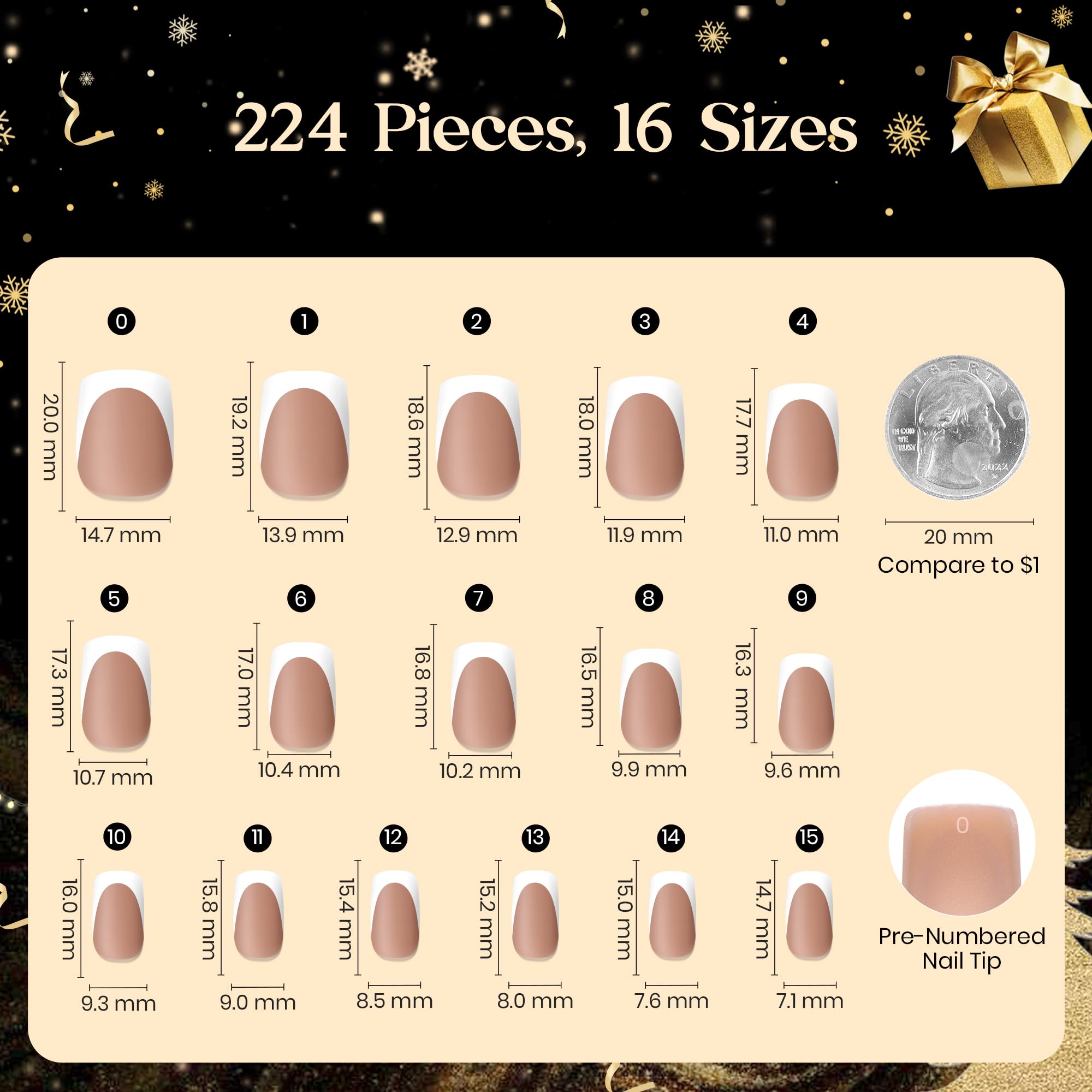 Beetles 16 tip sizes size chart image shows perfect fit for every finger